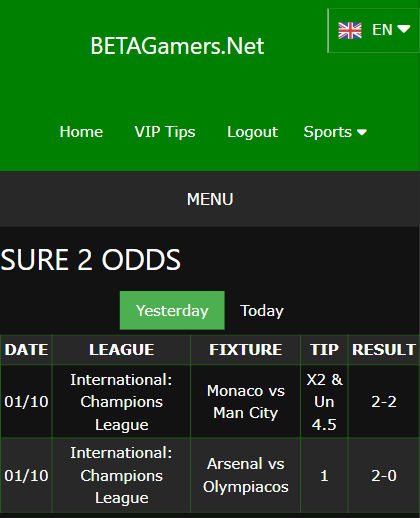 vip bet won ticket